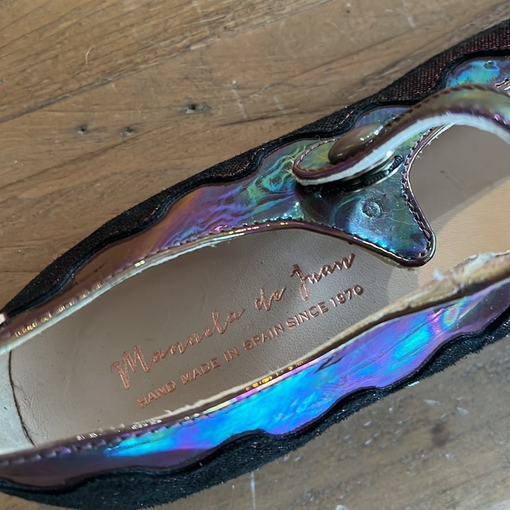 Manuela de Juan berry iridescent Mary Jane shoes - Picture 6 of 9